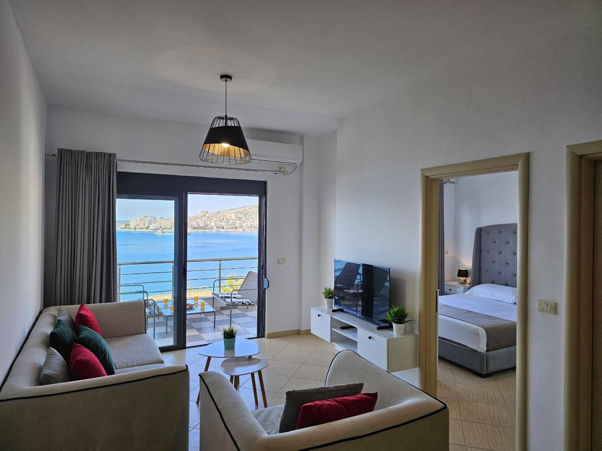 Appartement Sunset Tarraces à Saranda Extérieur photo
