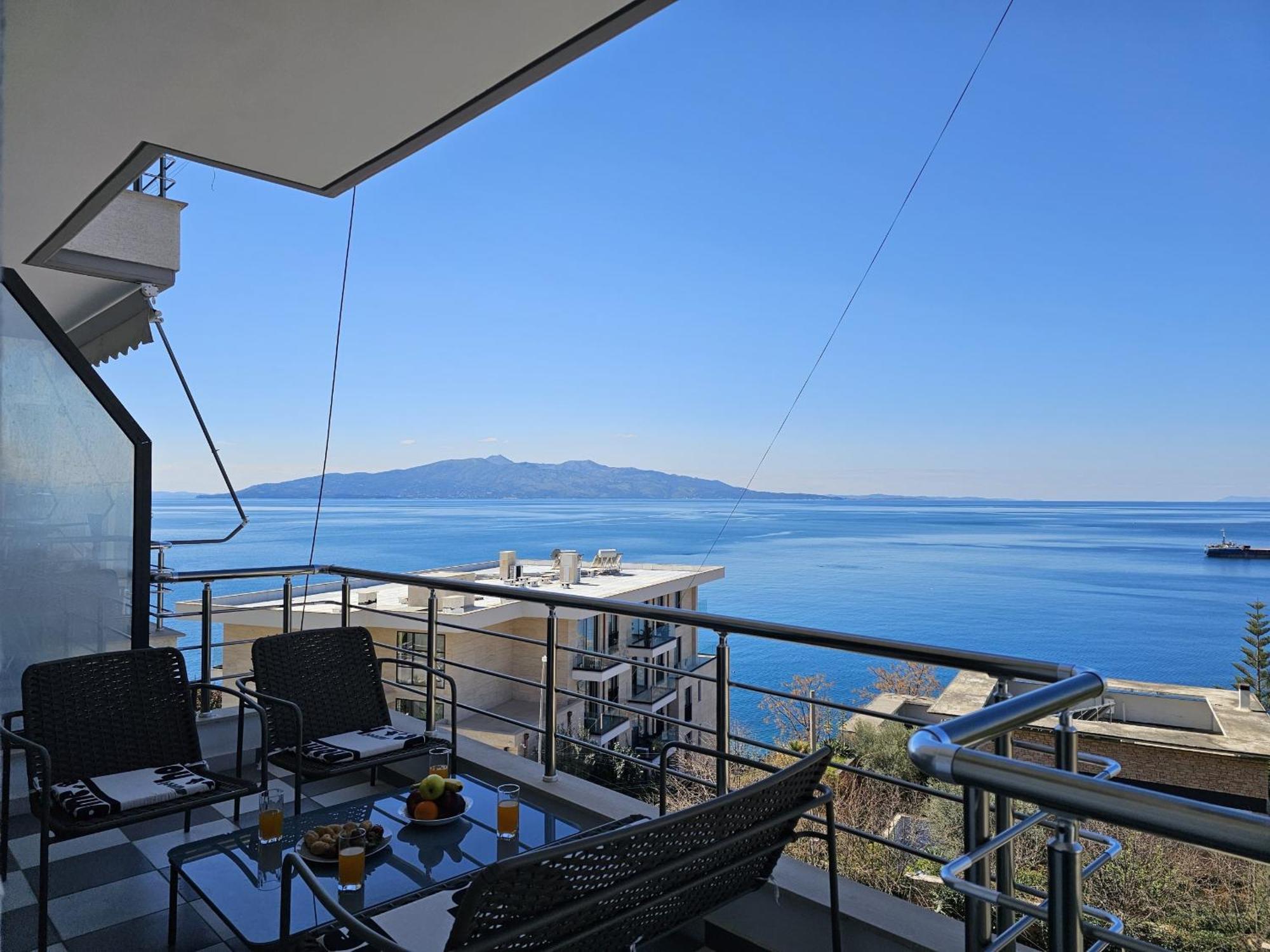 Appartement Sunset Tarraces à Saranda Extérieur photo